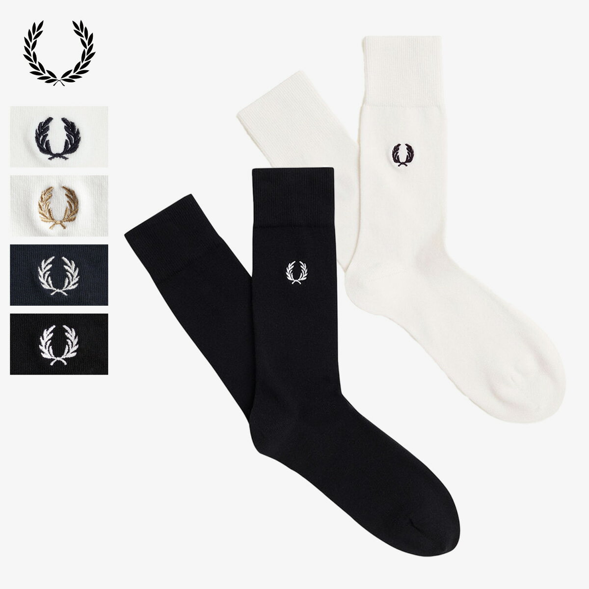 フレッドペリー 靴下 クラシック ローレルリース ソックス FRED PERRY C7135 メン...