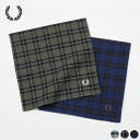 ハンカチ メンズ（2000円程度） フレッドペリー チェック ハンカチ FRED PERRY F20000 タータンチェック マドラスチェック 日本製 [クロネコゆうパケット可/3枚まで/ギフト包装は2枚まで]