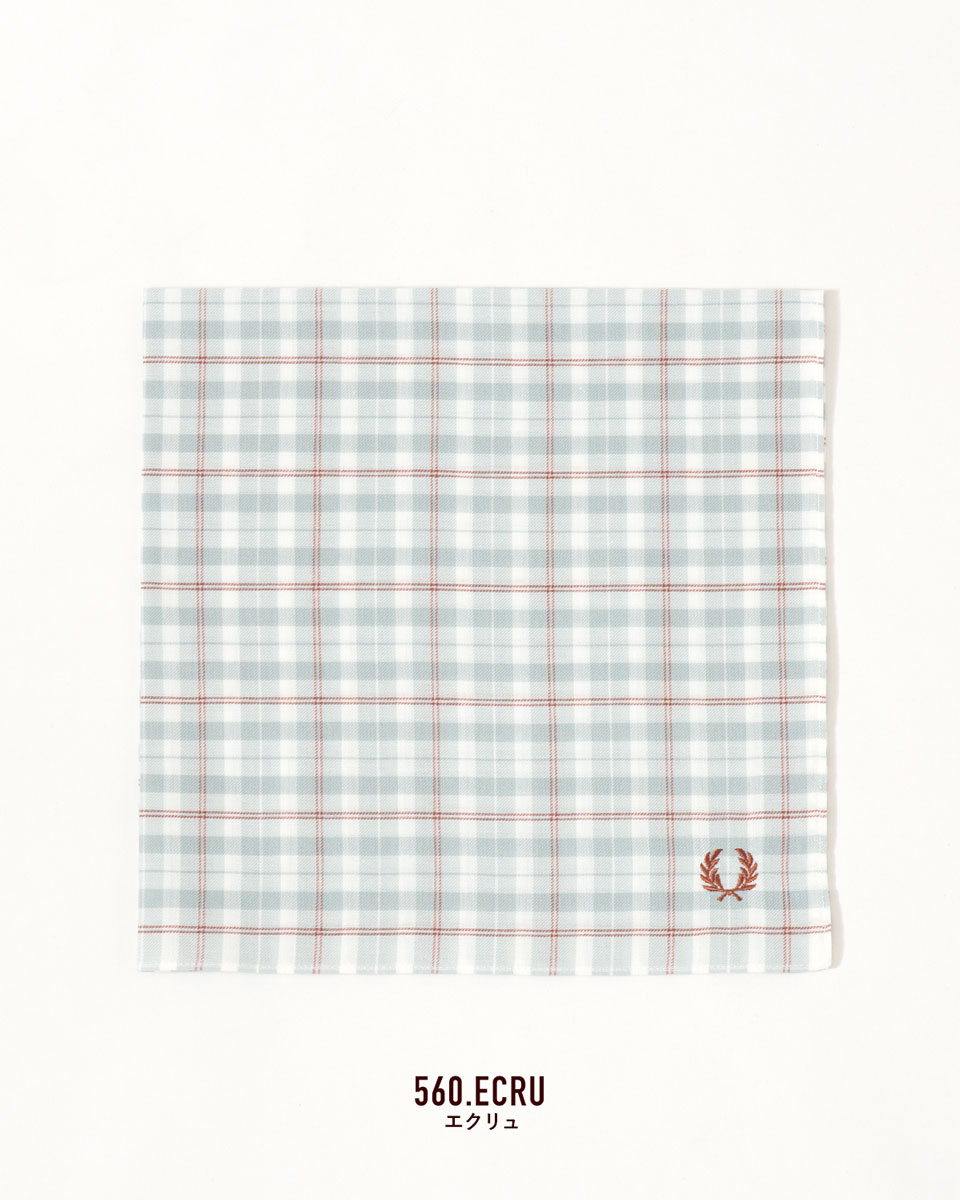 フレッドペリー チェック ハンカチ FRED PERRY タータンチェック マドラスチェック...