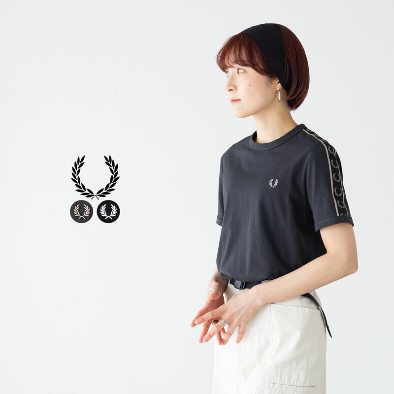 Rakuten - フレッドペリー FRED PERRY テープド リンガー Tシャツ レディース 半袖 [ネコポス配送]