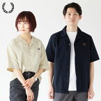 フレッドペリー ピケ テクスチャー リビア カラー シャツ FRED PERRY メンズ 半袖 オープンカラーシャツ M7774