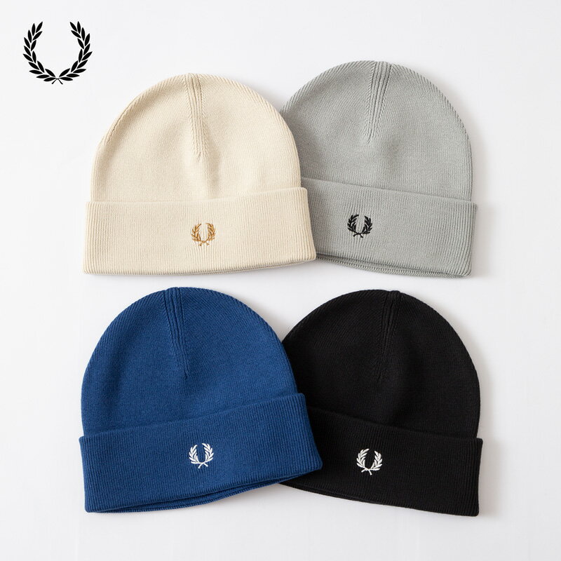 フレッドペリー ニット帽 FRED PERRY メリノ ウール ビーニー C9160 ニットキャップ [ネコポス可]