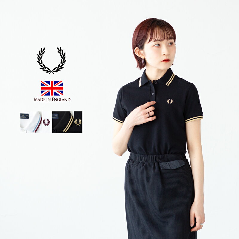 フレッドペリー ポロシャツ レディース FRED PERRY G12 英国製 ティップラインポロ