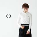 フレッドペリー ロング スリーブ リブ ポロシャツ FRED PERRY G6129 レディース