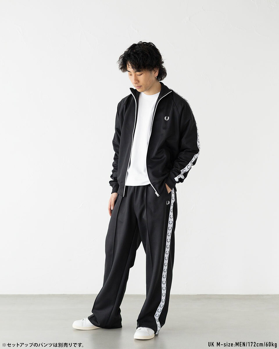 フレッドペリー FRED PERRY ジャージ テープド トラックジャケット J4620 メンズ ...