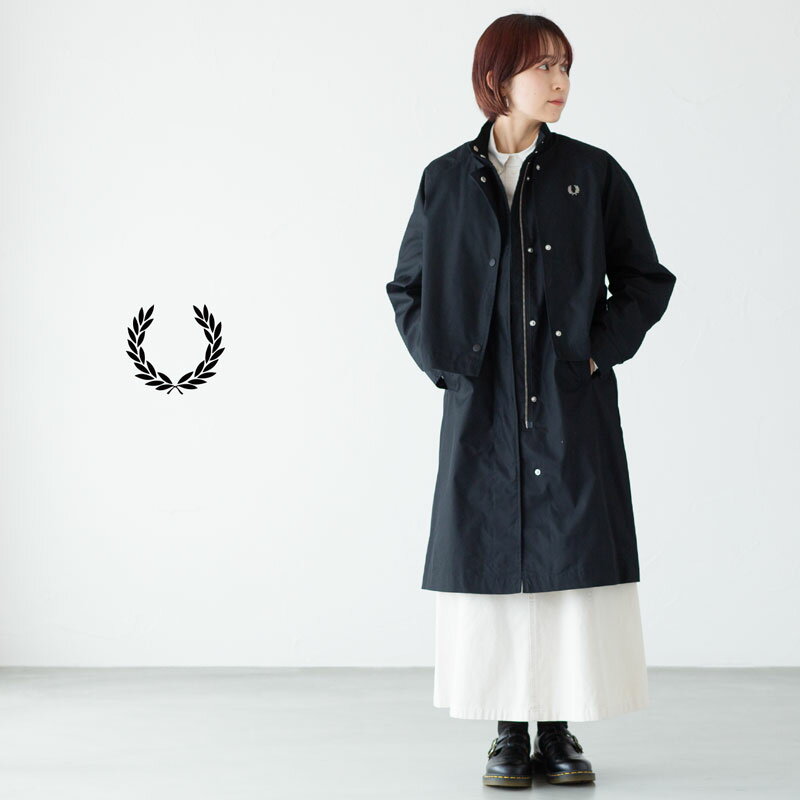 フレッドペリー レイヤード オーバーコート FRED PERRY J7119 レディース