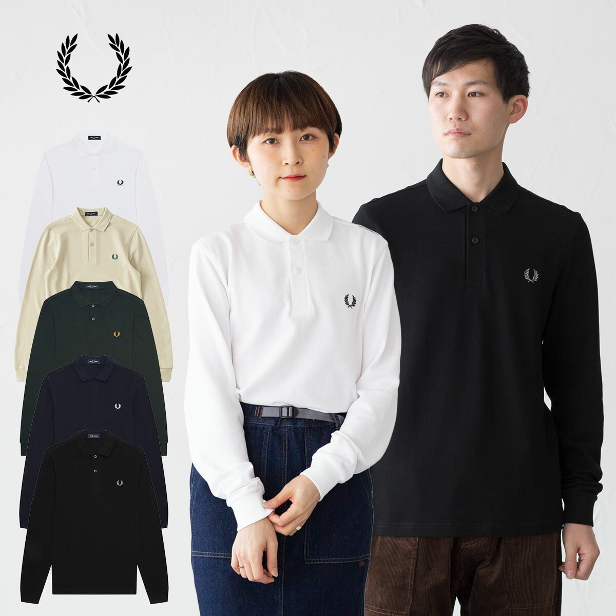 フレッドペリー 長袖 ポロシャツ FRED PERRY M6006 メンズ ロングスリーブ ポロ