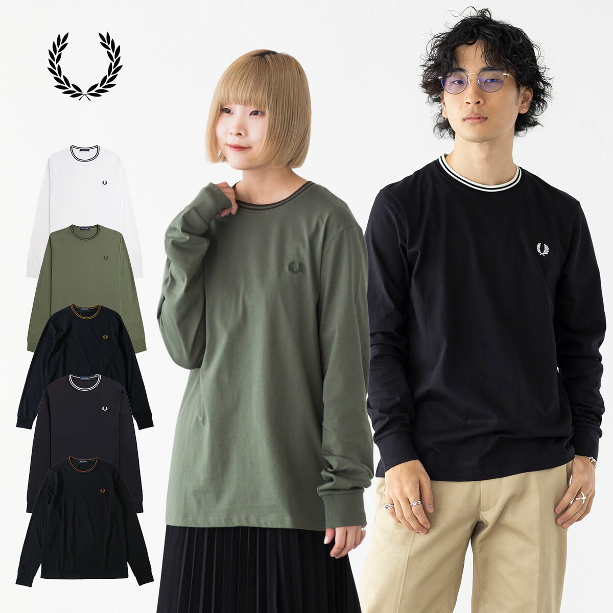 楽天市場】FREDPERRY フレッドペリー（長さ（袖）長袖）（T