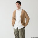 LACOSTE 無縫製 ニット Vネック カーディガン LACOSTE AH661EL ブークレー ニット