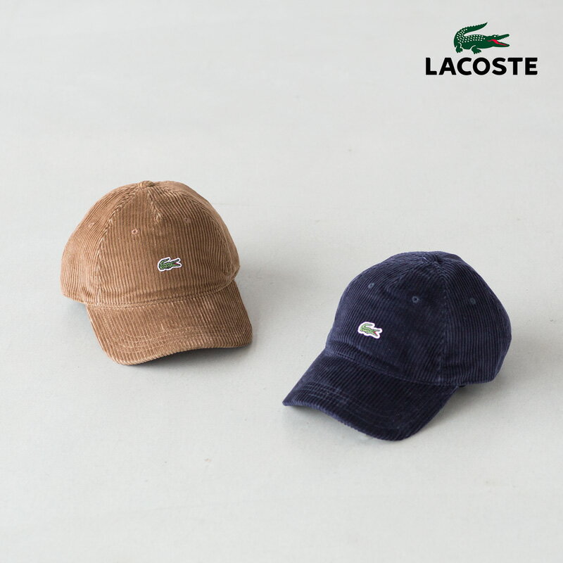 ラコステ コーデュロイ パネル キャップ キャップ LACOSTE RK3669L 帽子 メンズ レディース