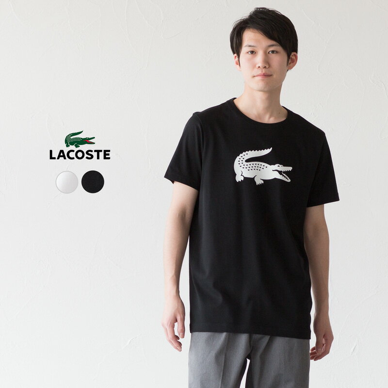 ラコステ Tシャツ メンズ 【10%OFF】ラコステ デカワニ Tシャツ クルーネック LACOSTE TH3377L [クロネコゆうパケット可]