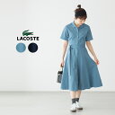 ラコステ 鹿の子地 シャツドレス LACOSTE EF9621-99 レディース ワンピース