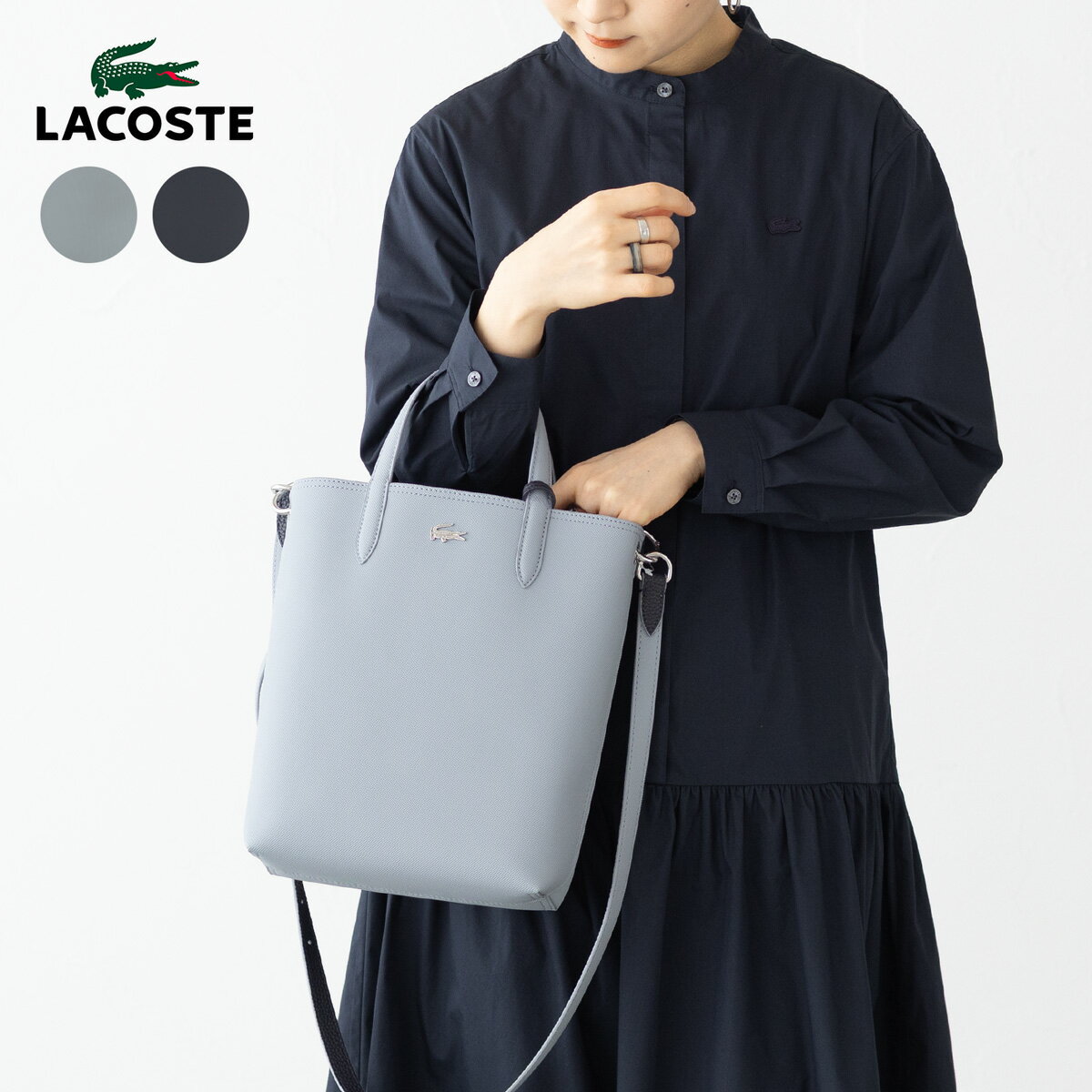 �饳���� ANNA ��С����֥� �ķ� �ȡ��� LACOSTE NF2991AA �ݡ����󥯥�å��Хå��դ� �ȡ��ȥХå� ��ǥ�����