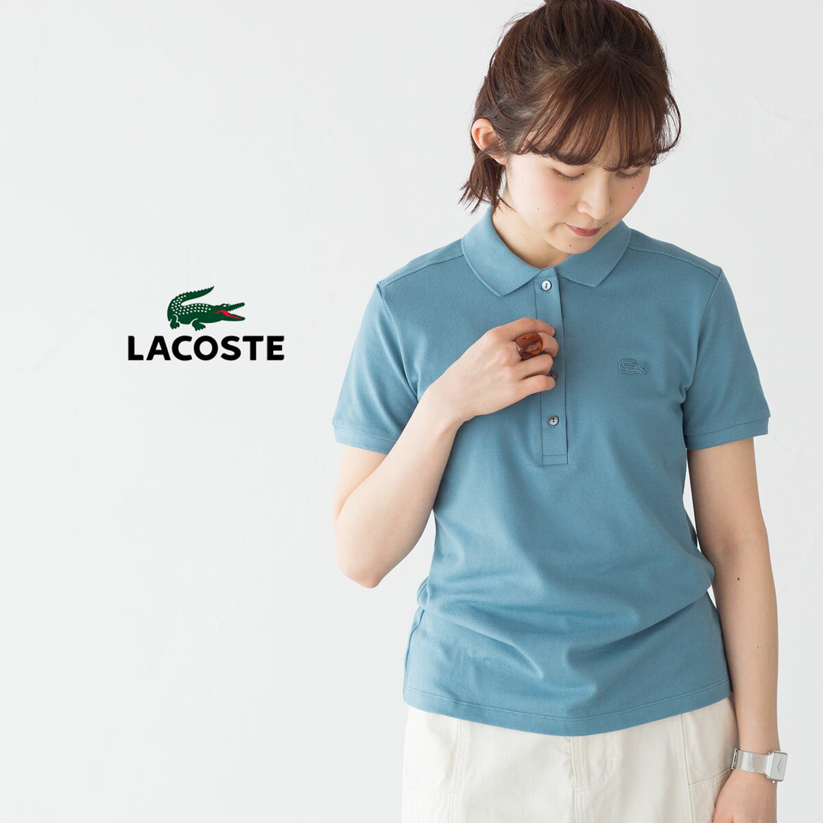 楽天市場】ラコステ ポロシャツ レディース（カラーブルー