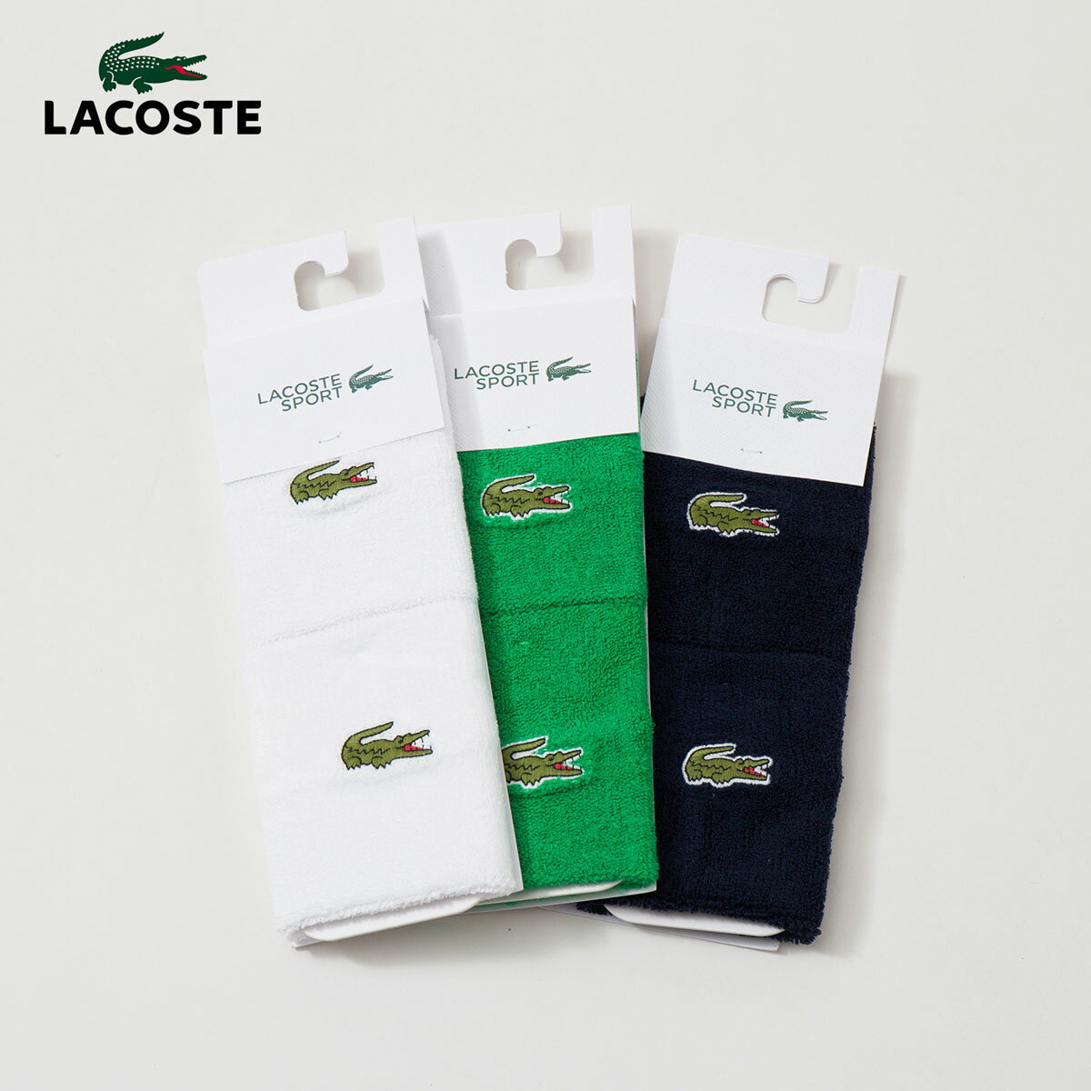ラコステ リストバンド 2個入り LACOSTE RL9272-10 [ネコポス可/2点まで]