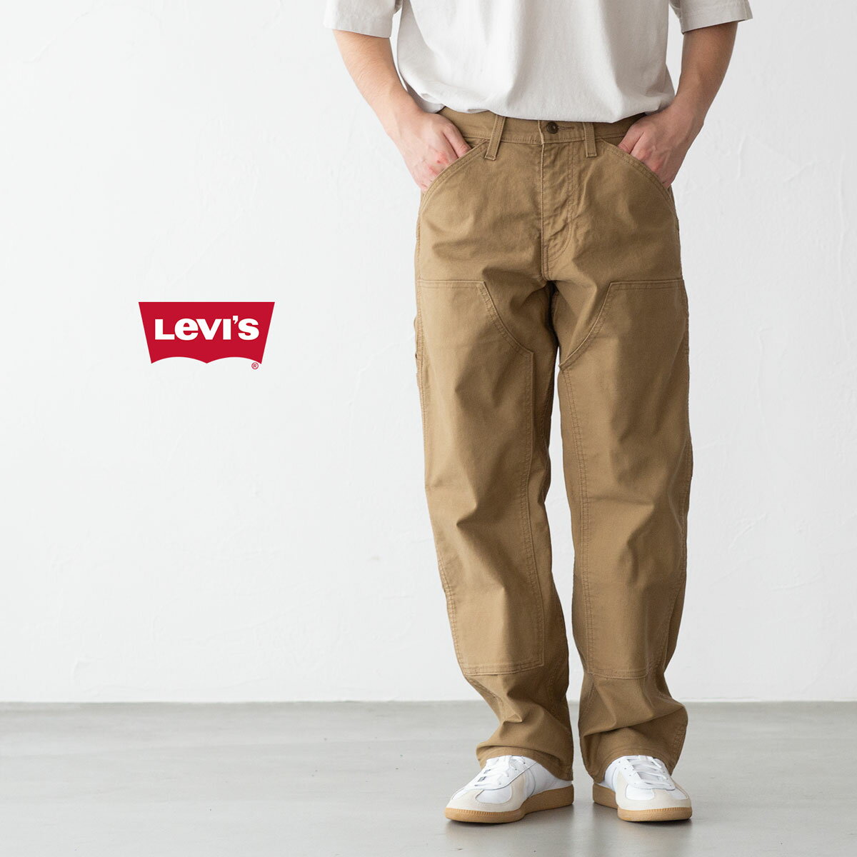 リーバイス ワークウェア 565 ダブルニー ペインターパンツ ベージュ LEVI'S WORKWEAR 565 ERMINE A57560001 メンズ カーペンターパンツ