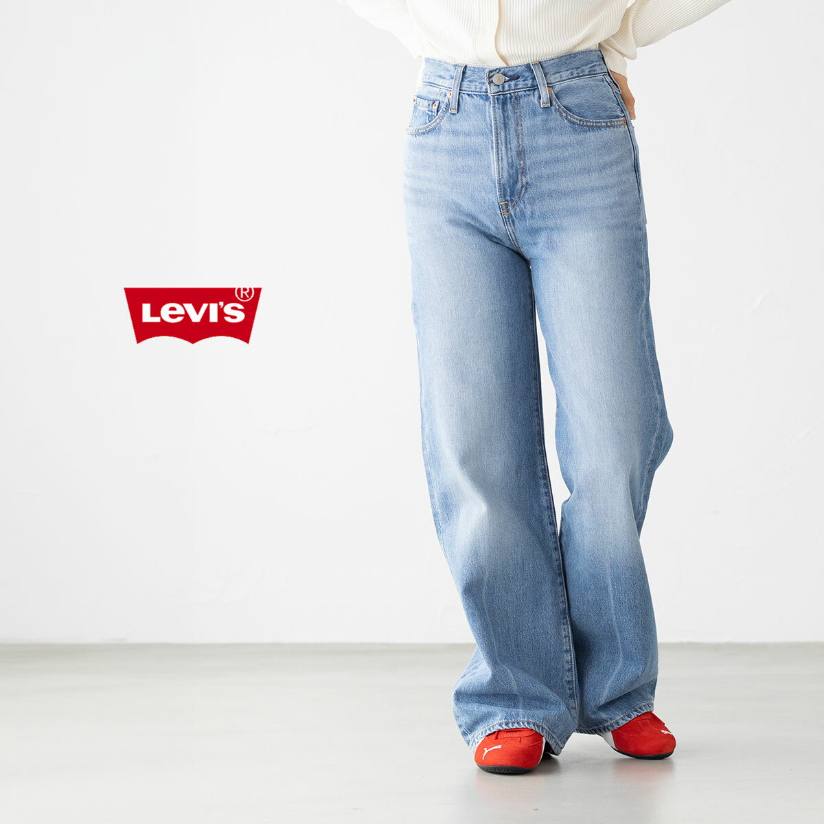 Other - リーバイス Levi's リブケージ ワイドレッグ ジーンズ A6081 レディース デニム