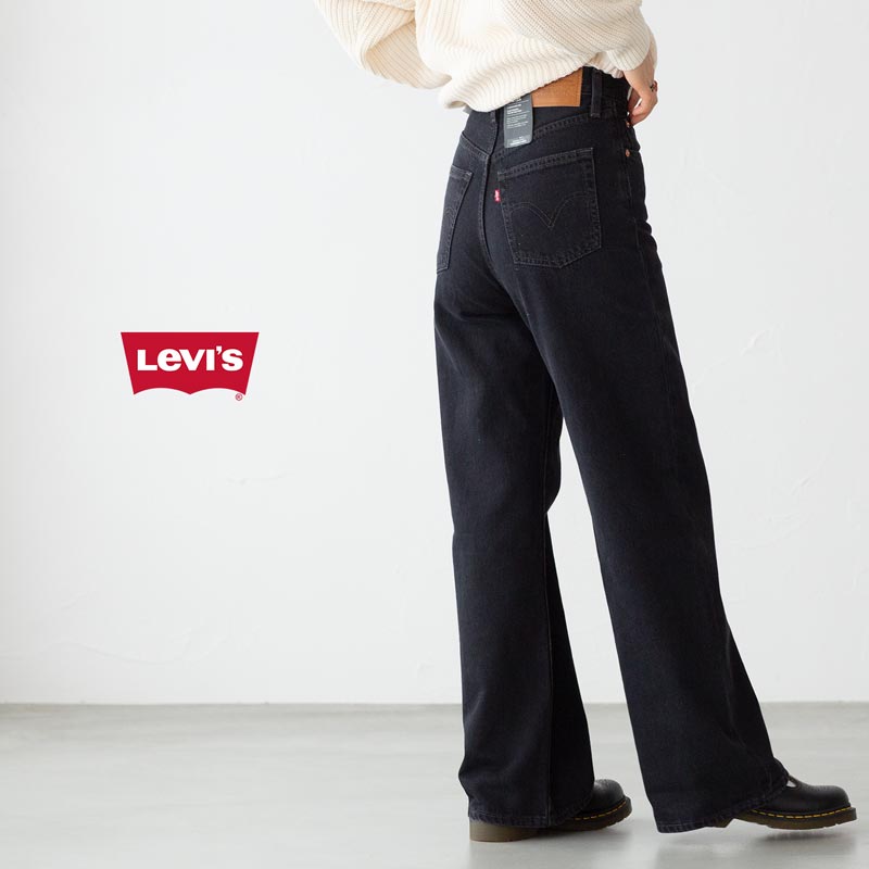 リーバイス リブケージ ハイウエスト ブラック Levi's A60810001 レディース ジーンズのサムネイル