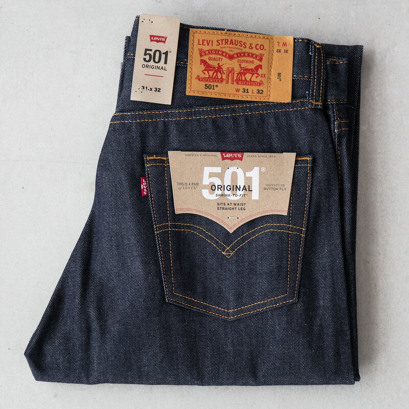 US リーバイス 501 オリジナル 米国モデル 未洗い シュリンクトゥフィット LEVI'S 00501-0000 00501-0226