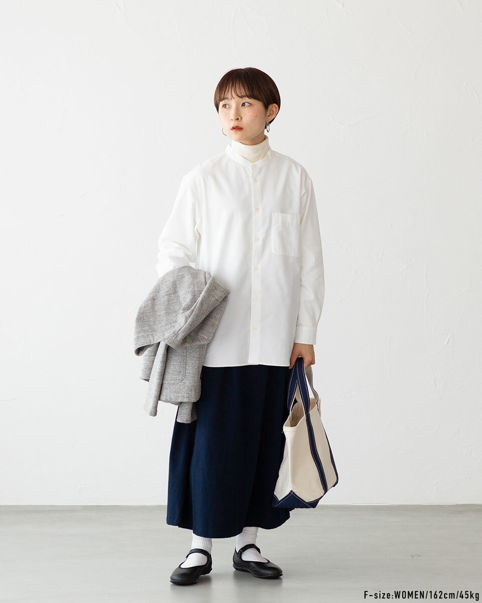 NEPS プレミアム オックスフォード バンドカラーシャツ N3200 PREMIUM OXFORD BAND COLLAR SHIRTS ネップス 日本製【レビューキャンペーン対象品】
