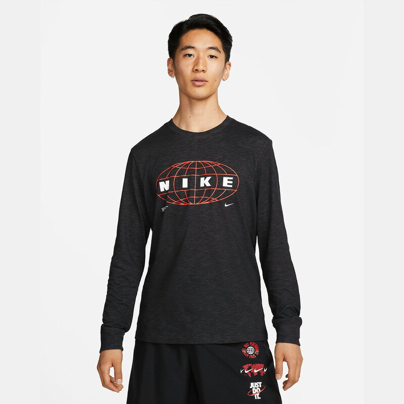 Rakuten - 【10%OFF】2XL ナイキ トレーニングウェア Dri-FIT Tシャツ NIKE DR7542-010 DFスラブFHグラフィックL/S メンズ 長袖 [ネコポス配送]