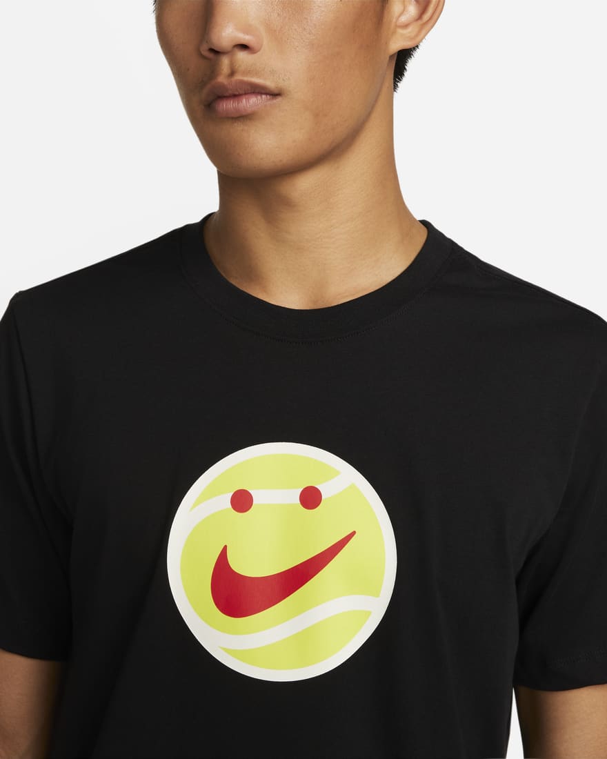 【10%OFF】ナイキ コート メンズ テニス Tシャツ DR7726-010 ブラック [ネコポス配送]