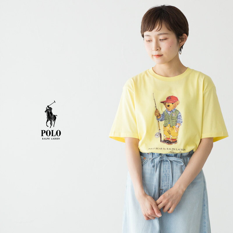 ポロ ラルフ ローレン ペアTシャツ ポロベア Tシャツ POLO RalphLauren ポロ ラルフローレン ボーイズ 釣りベア レディース＆メンズ対応 [クロネコゆうパケット可]