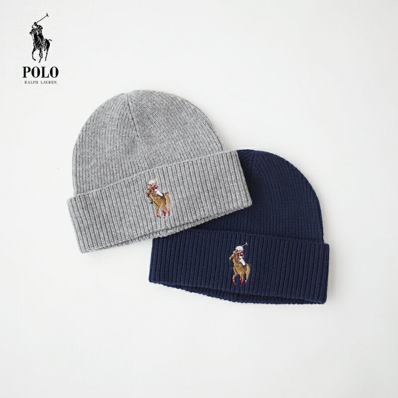 ポロラルフローレン ニット帽 メンズ ポロベア ニット帽 PC0812 ポロ ラルフローレン リサイクルド ライディング ベア POLO RalphLauren ビーニー ニットキャップ [クロネコゆうパケット可]