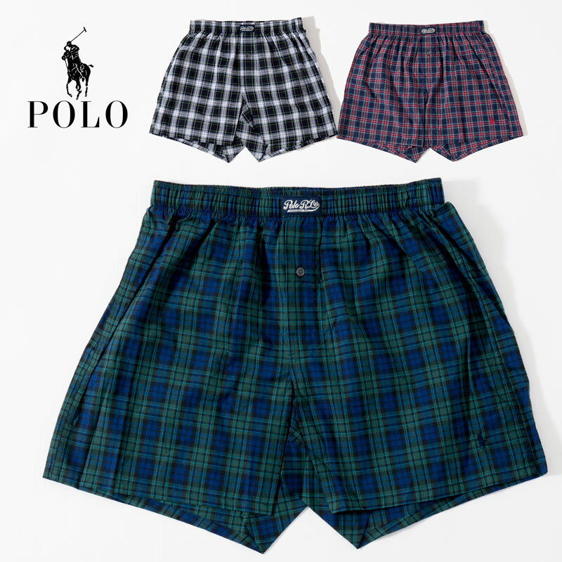 ポロ ラルフローレン トランクス ポロ ラルフローレン ボクサー トランクス POLO Ralph Lauren CLASSIC FIT BOXER メンズ 織柄 チェック 布帛 アンダーウエア 下着 [クロネコゆうパケット可/1点まで]