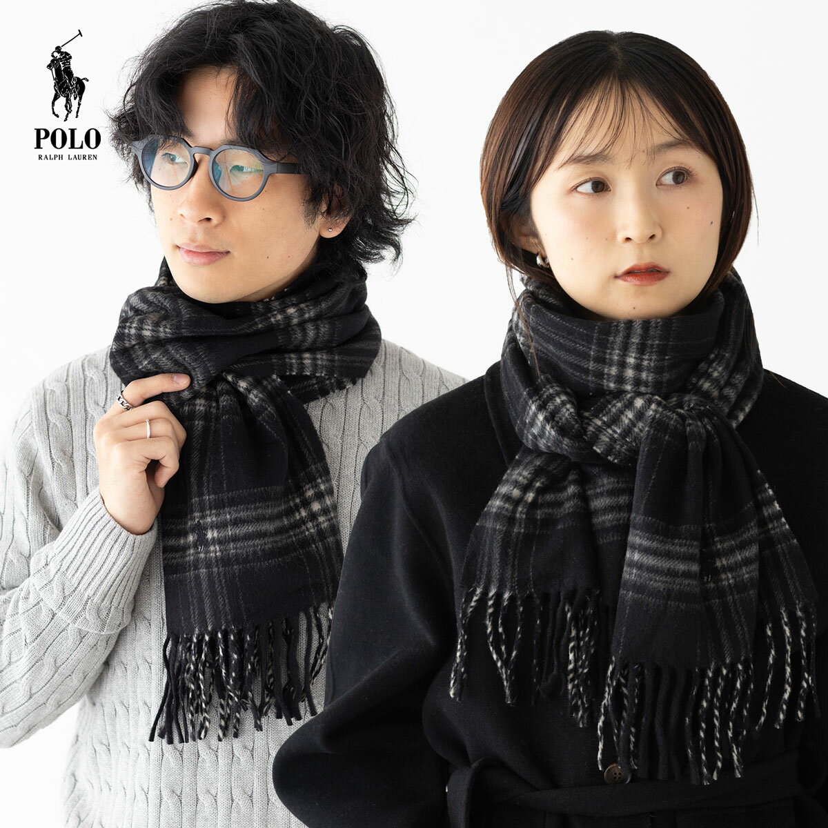 楽天市場】マフラー カシミア（ブランドラルフローレン）（メンズ