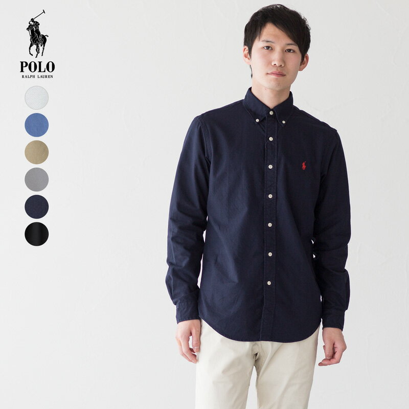 ポロ ラルフローレン メンズ オックスフォード ボタンダウンシャツ ガーメントダイ POLO RALPH LAUREN