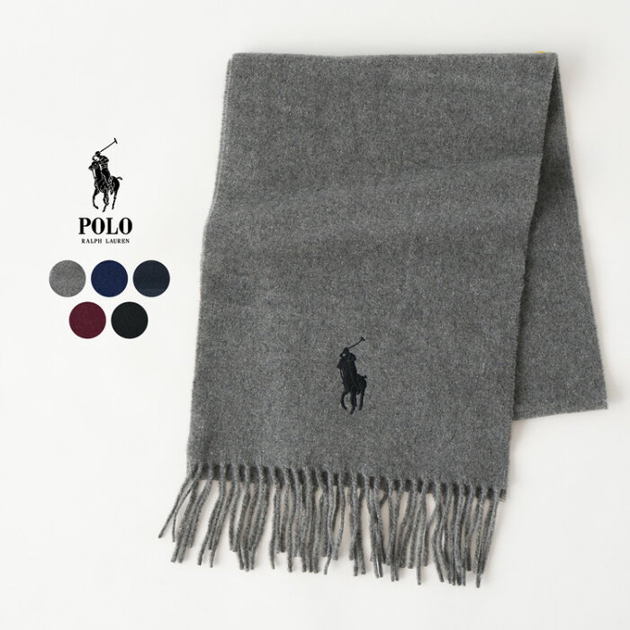 ポロ・ラルフローレン ビッグポニー マフラー BIG PONY EMBROIDERED SCARF PC0231 ウール スカーフ [ネコポス可]