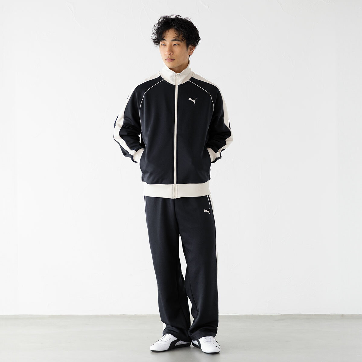 PUMA 黒緑 ジャージ Lサイズ PUMA 大きいサイズ メンズ ジャージ プーマ トレーニング
