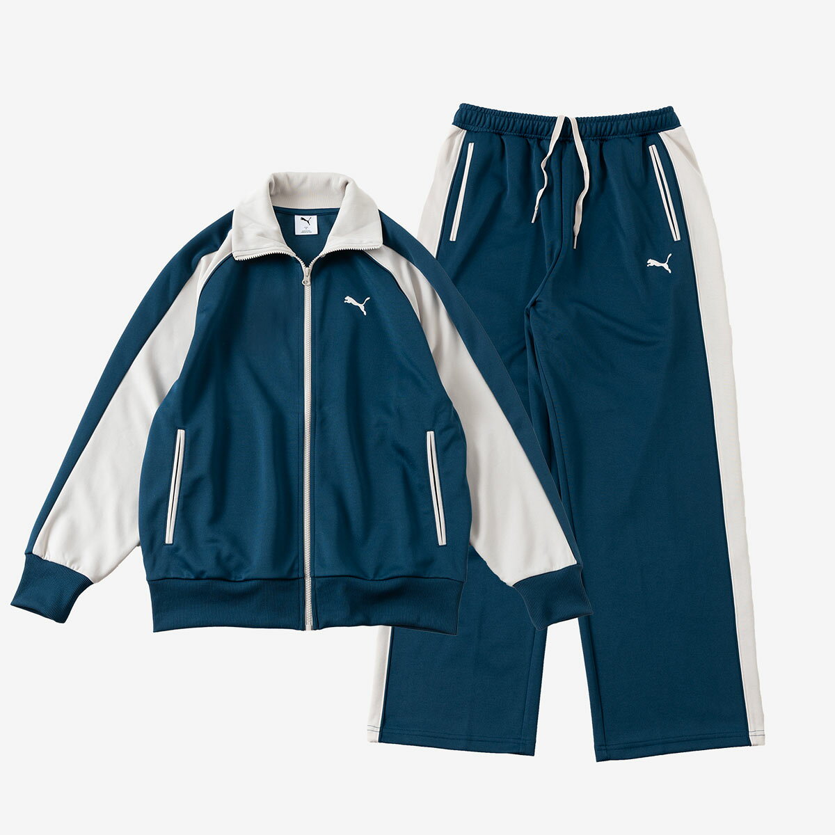 fb4 PUMA プーマ ハーフパンツ セットアップ ジャージ 青×白 M 楽天市場】プーマ セットアップ メンズ 夏（カラーグリーン）の通販