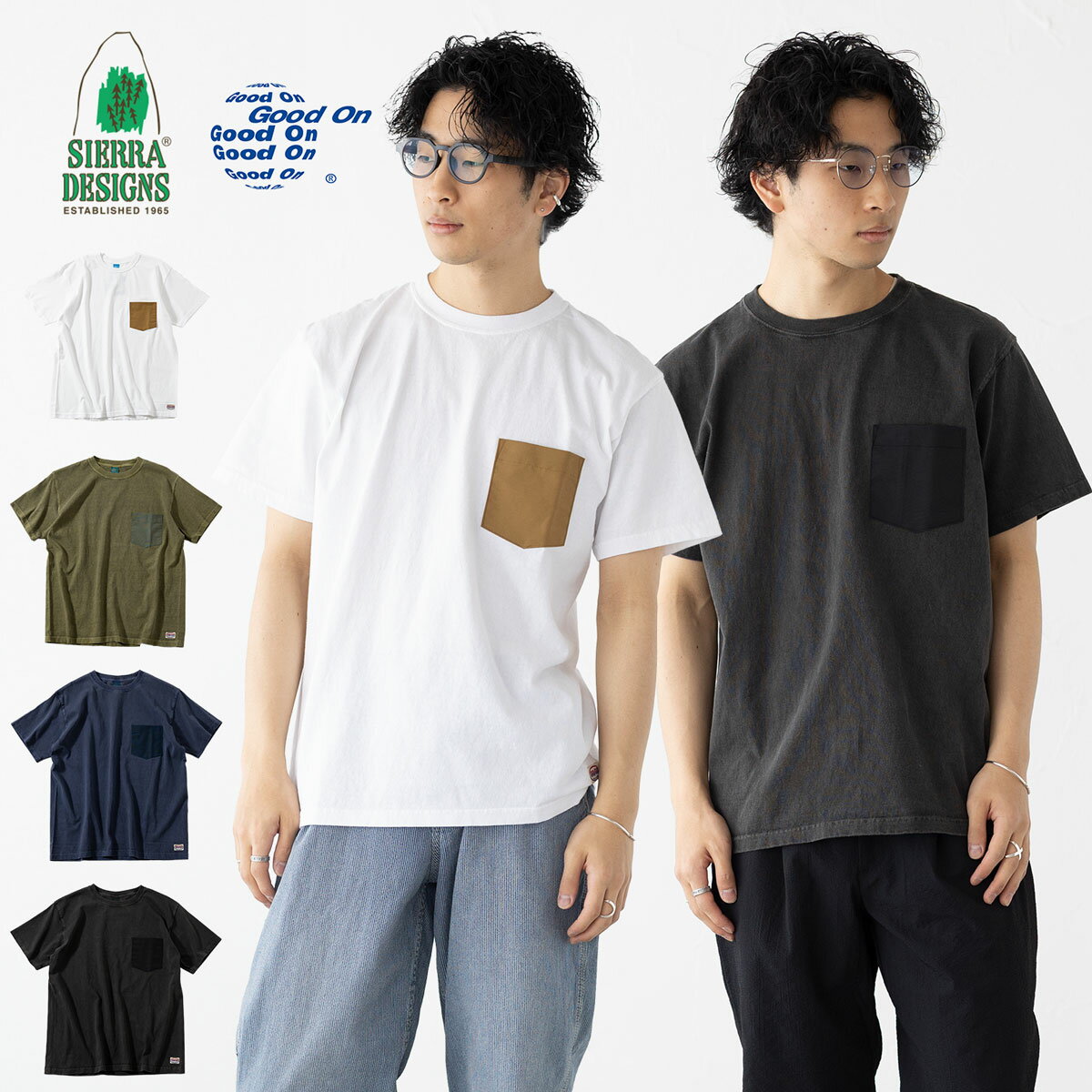 Rakuten - グッドオン × シエラデザインズ 60/40ポケット Tシャツ 1509 マウンテンパーカ メンズ レディース ポケT 日本製 [ネコポス配送]