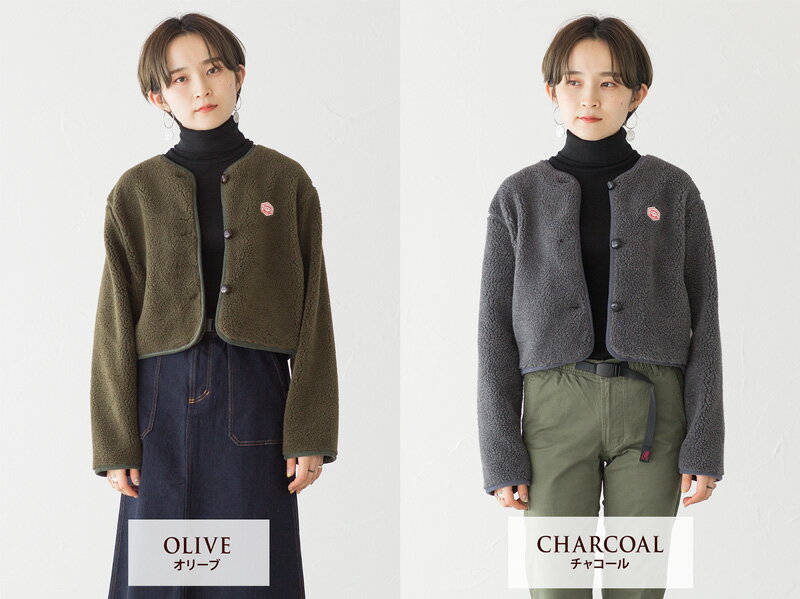 ヴァンソンエミレイユ ボア ショート カーディガン VM192MB25202 レディース