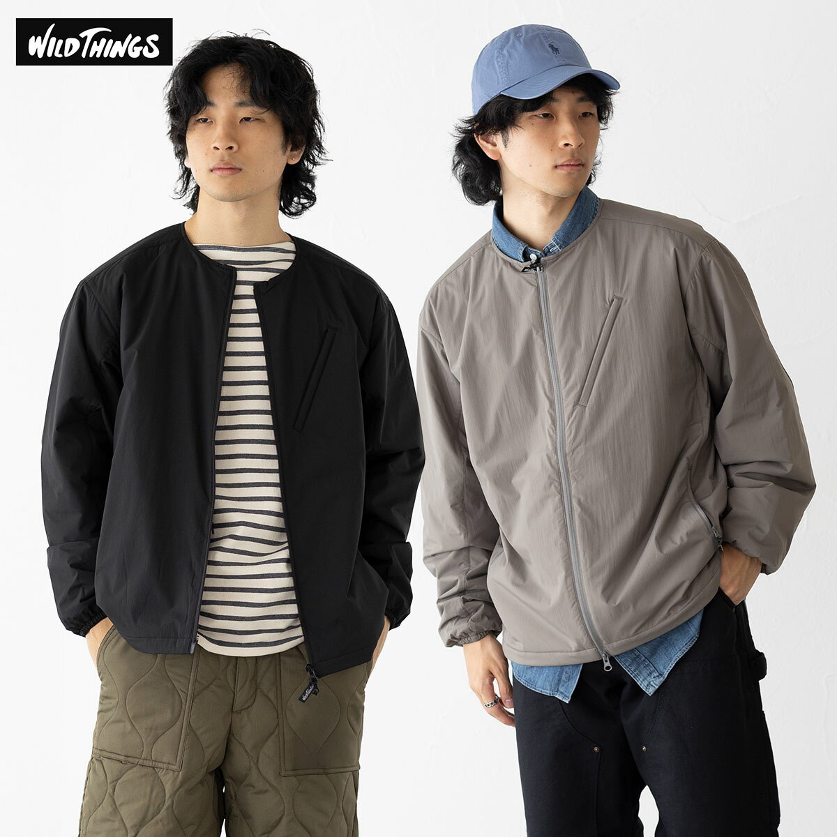 Rakuten - ワイルドシングス ドッツロフト ミドル ジャケット WILD THINGS WT252-12-Q4 メンズ パッカブル 中綿入り VIVO インサレーション