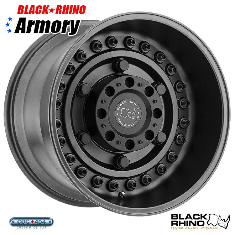 【17インチ9.5J】Black Rhino Armory (ブラック ライノ アーモリー) ガンブラック 1本