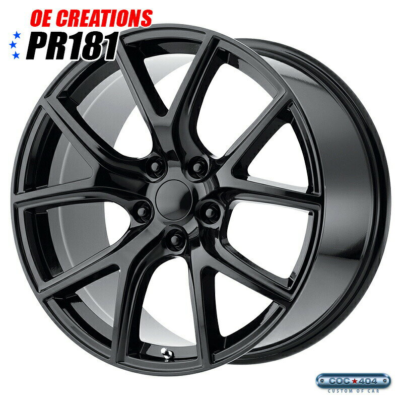 【20インチ 10J】Oe creations OEMスタイル PR181 グロスブラック 1本