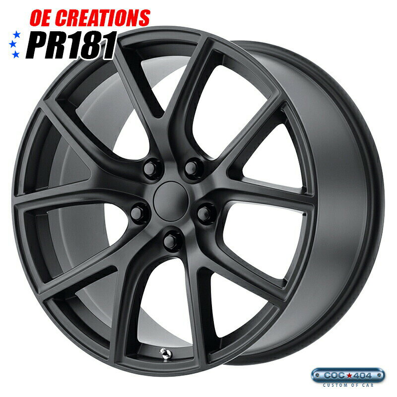 【20インチ 9J】Oe creations OEMスタイル PR181 サテンブラック 1本