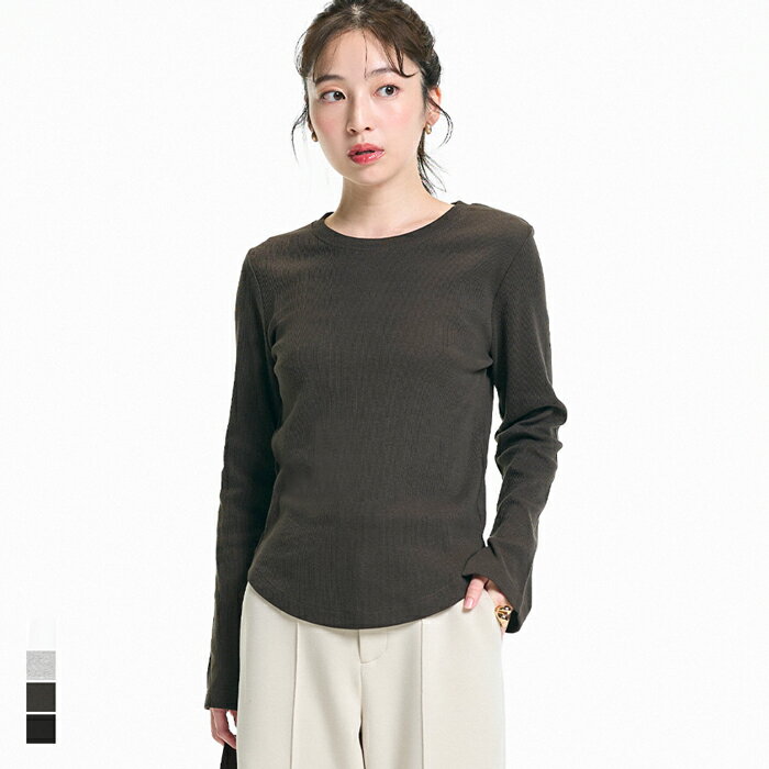 リブクルーネックTシャツ レディース メール便不可 coca コカのサムネイル