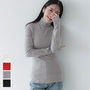 セール★1490円→990円 リブニットタートルネックトップス レディース メール便不可