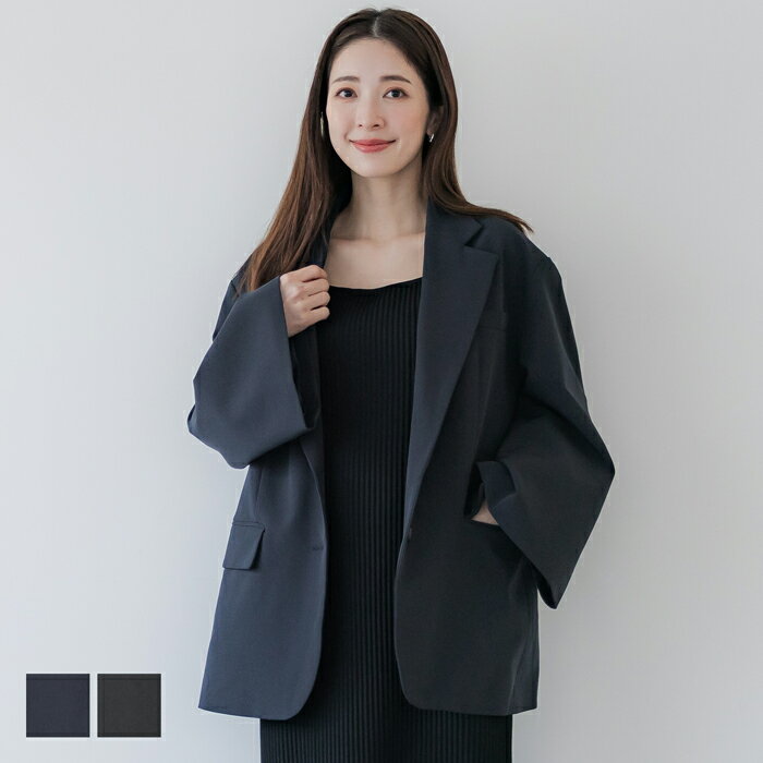オーバーサイズ ワイドスリーブジャケット レディース 送料無料/メール便不可のサムネイル