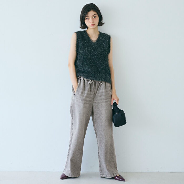 デニムイージーパンツ レディース メール便不可 coca コカのサムネイル