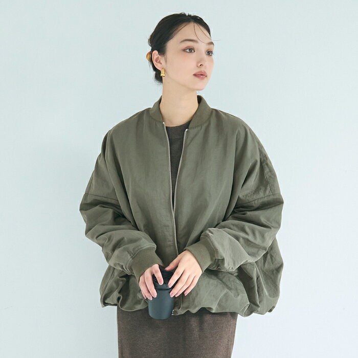 ブラックフライデー価格4990円→3990円★ウォッシャブル バルーンブルゾン レディース 送料無料/メール便不可 coca コカのサムネイル