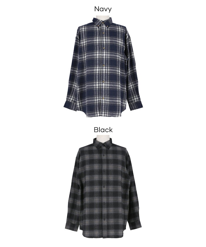 ネルチェック長袖シャツ メンズ メール便不可 coca コカ