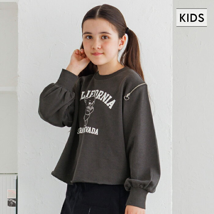 ハートジップスウェットトップス キッズ メール便不可 coca コカのサムネイル