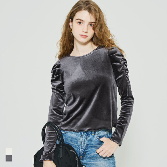 ベロアシャーリングトップス レディース メール便不可 coca コカのサムネイル