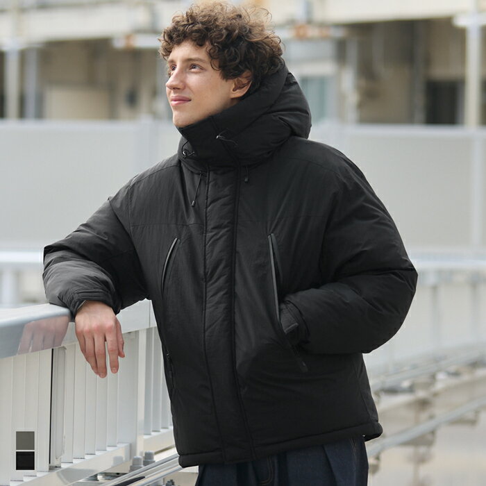 ナイロンタッサー中綿フードブルゾン メンズ 送料無料/メール便不可 coca コカのサムネイル