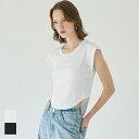 セール★990円→550円 Tシャツ レディース サイドスリット スムースタッチ ラウンドヘム クルーネック ミディアム丈 無地 半袖 薄手 GC メール便可 ...
